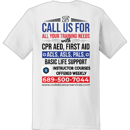 Code Blue CPR Services T-Shirt Gildan Softstyle® T-Shirt. 64000